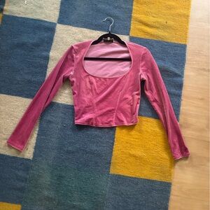 Fleur du Mal Pink Long Sleeve Top